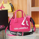 Karl Lagerfeld KSKUARE Embossed Small tote Bag (KA52 Rose White) With OG Box & Dust Bag